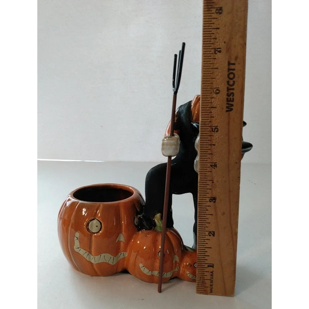 Yankee Candle Headless Pumpkin Farmer Boney Bunch Votive Holder 2011 Retired